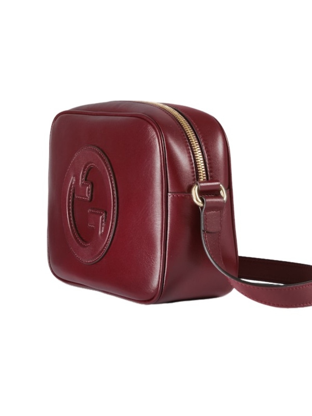 Gucci Wine Red Soho Embossed Leather Crossbody Bag